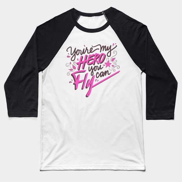 Jessica - FLY Baseball T-Shirt by skeletonvenus